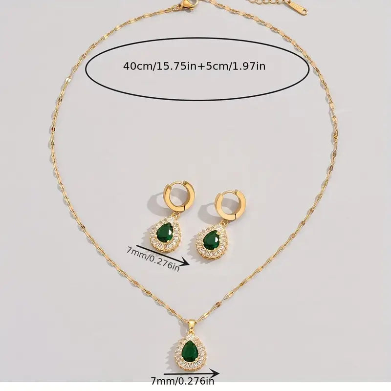 Rheya Lysandelle Schmuckset | Gold