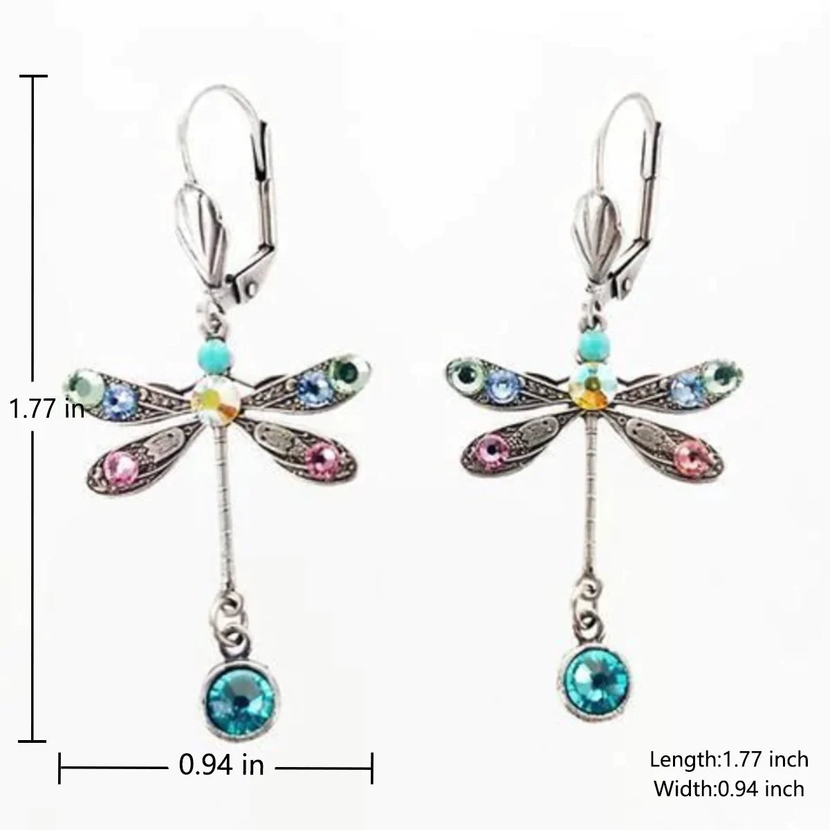 Elegante Libellen Design Ohrringe