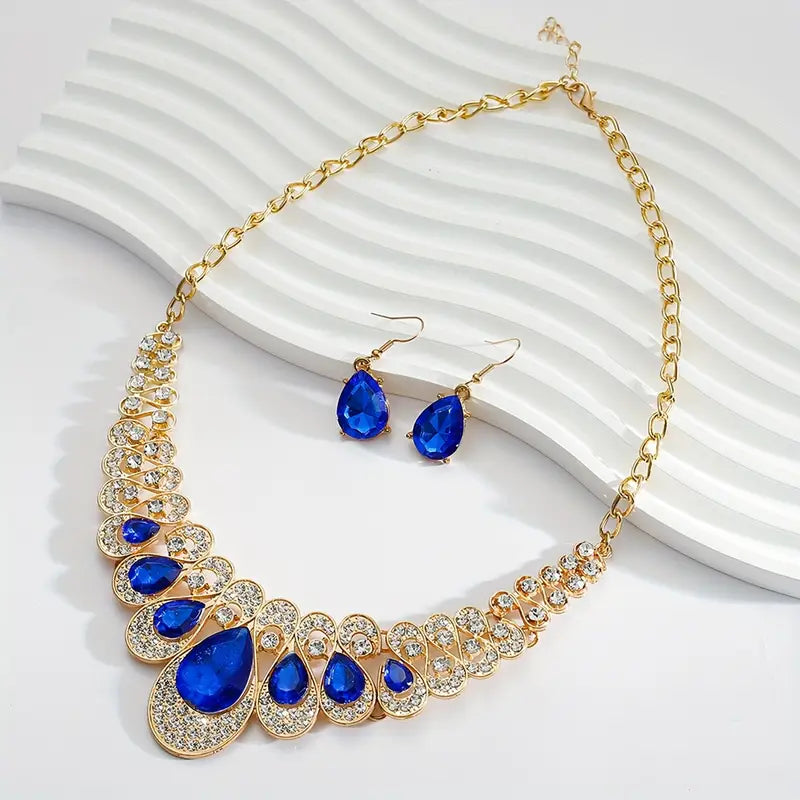 Maevina Zafiros Schmuckset | Gold