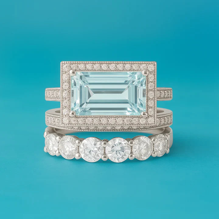 Vintage-Silber-Turquoise-Ring