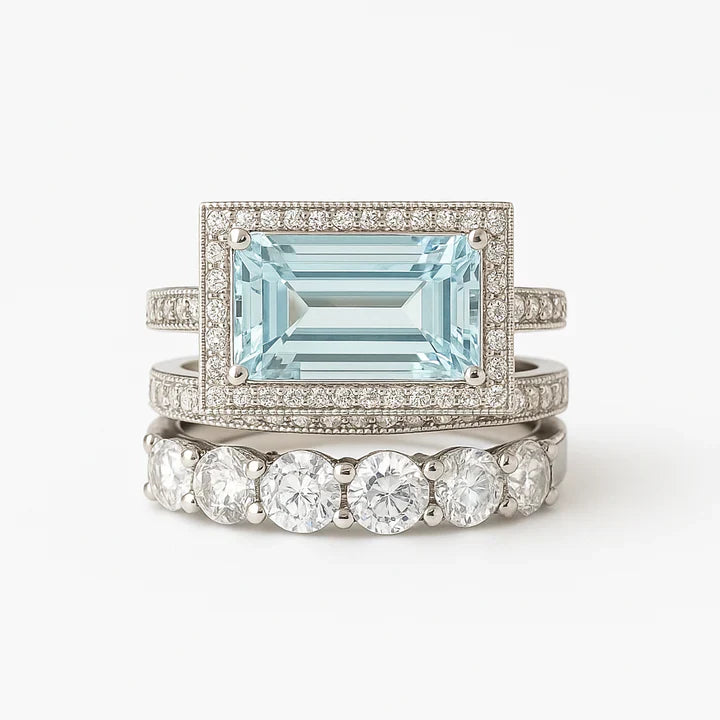 Vintage-Silber-Turquoise-Ring