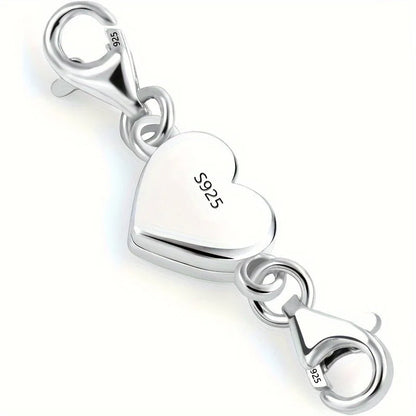 Magnetische Herzbrosche Silber 925