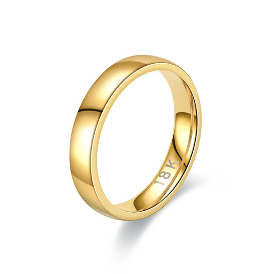 Klassischer Partnerring in Gold