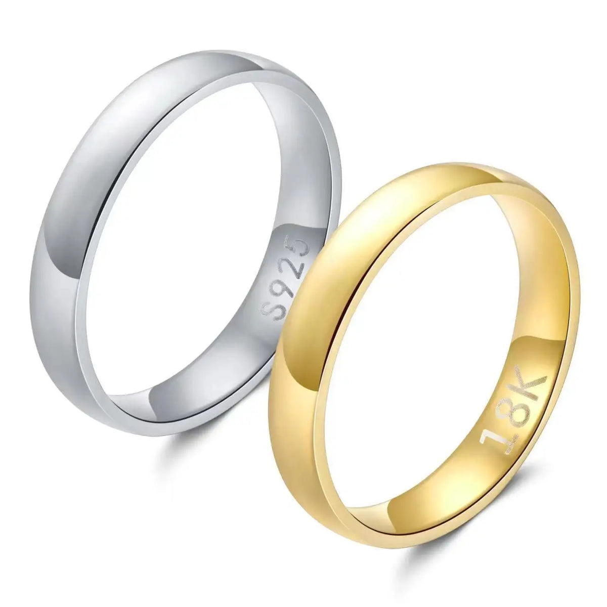 Klassischer Partnerring in Gold