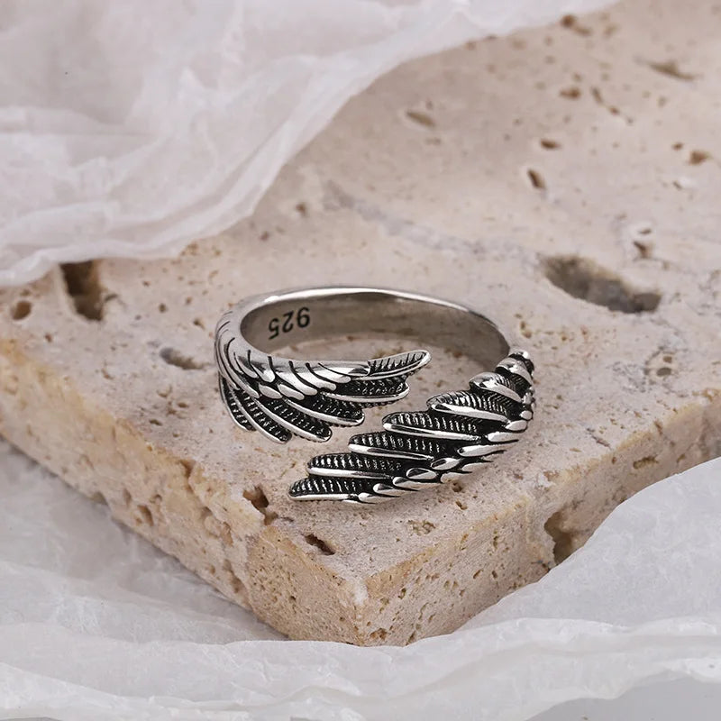 Engelsflügel-Ring Silber 925