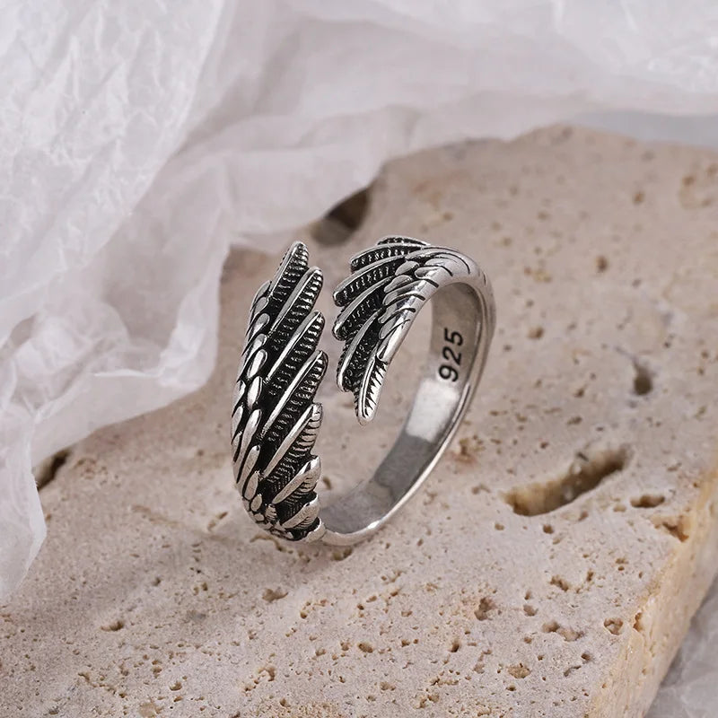Engelsflügel-Ring Silber 925