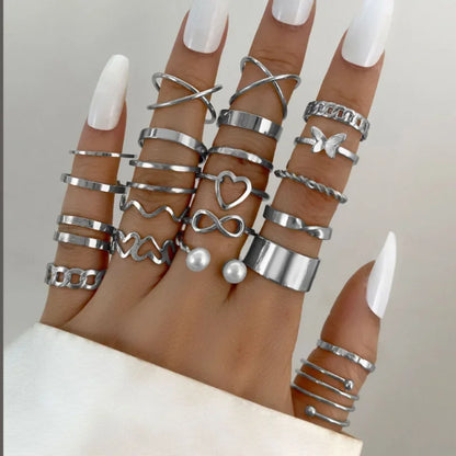 Boho-Perlenring-Set