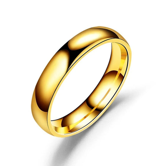 Eleganter goldener Ehering