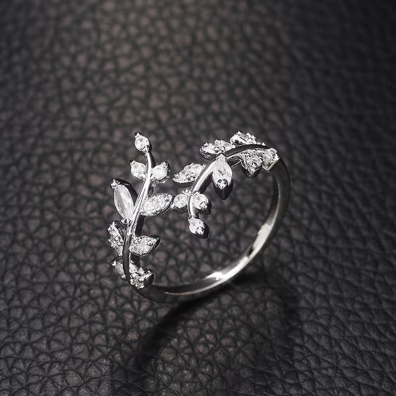 Verstellbarer vintage Ring in Rankenform