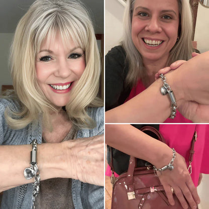 Heartened Chunky Armband | Weißgold