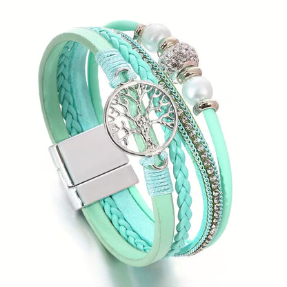 Elegantes mehrlagiges Baum-des-Lebens-Armband
