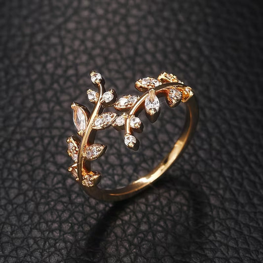 Verstellbarer vintage Ring in Rankenform