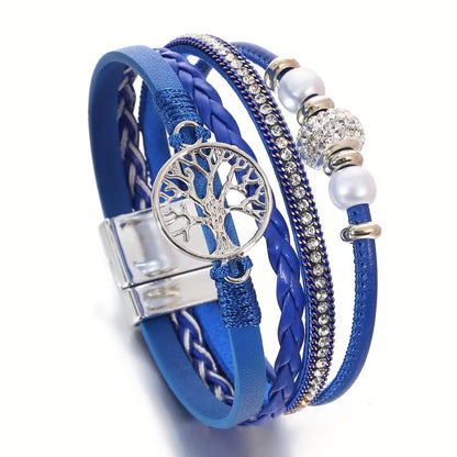 Elegantes mehrlagiges Baum-des-Lebens-Armband