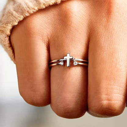 Eleganter Ring aus kubischem Zirkonia