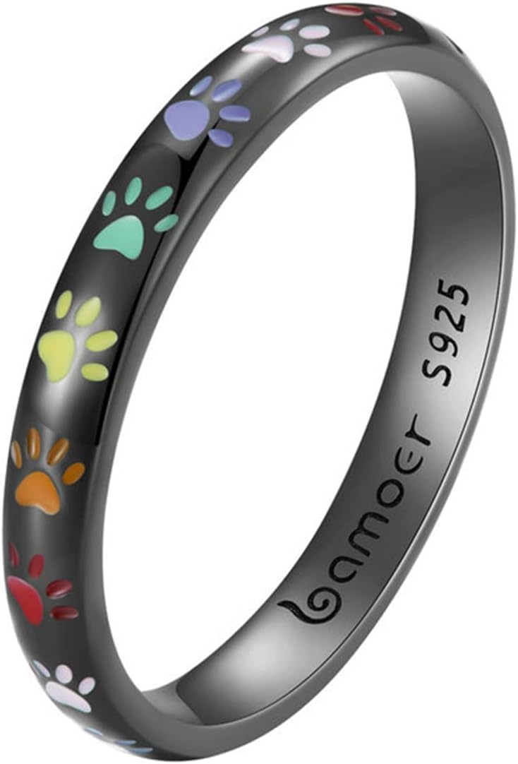 Sterlingsilber Ring mit Pfoten Design