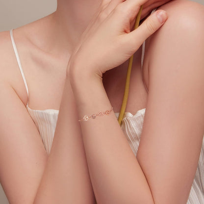 Pfotenabdruck Armband in Sterlingsilber