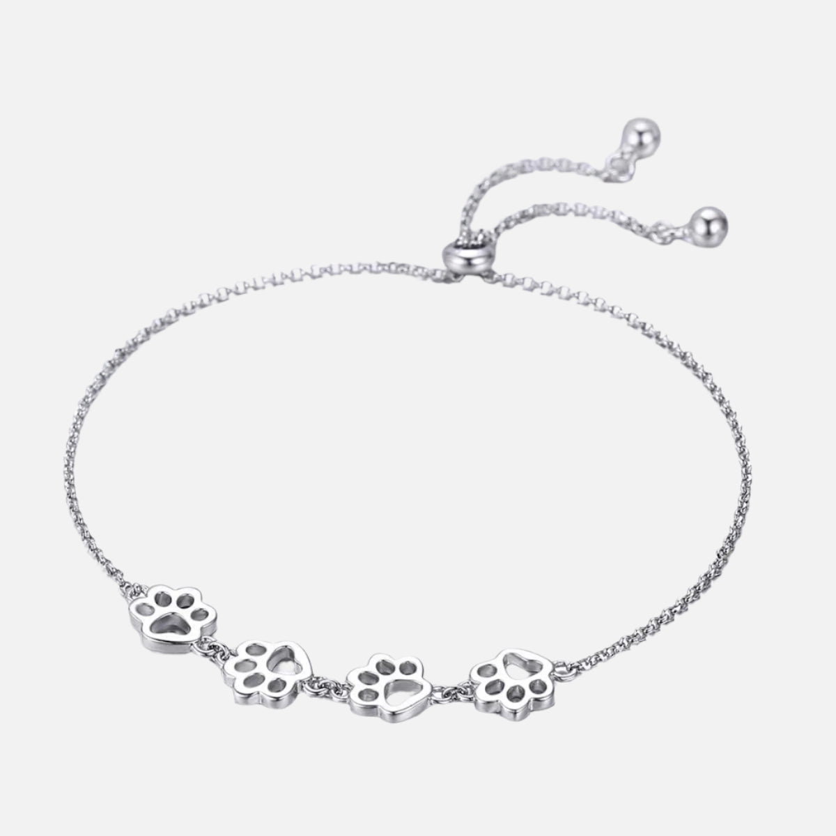 Pfotenabdruck Armband in Sterlingsilber