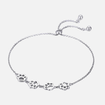Pfotenabdruck Armband in Sterlingsilber