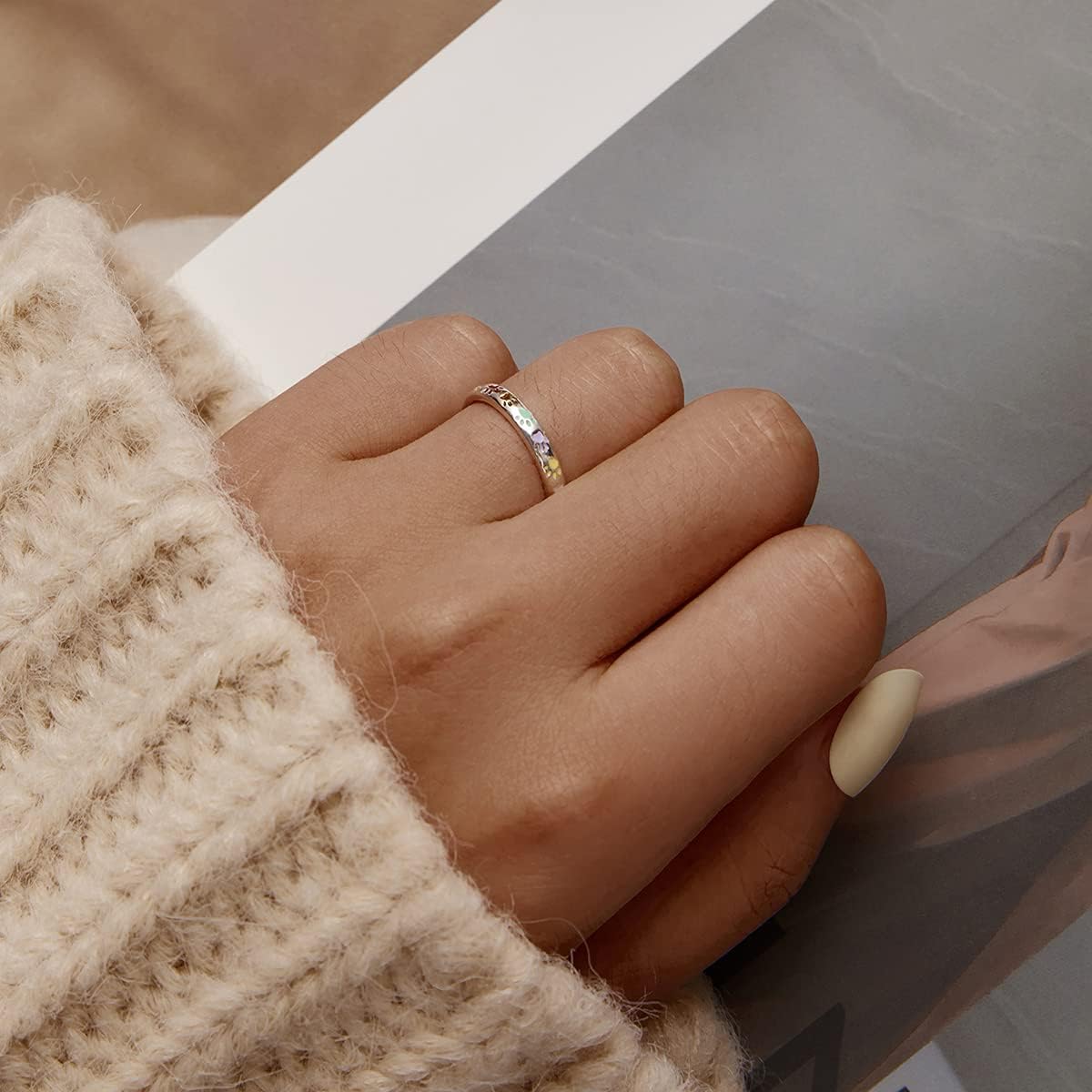 Sterlingsilber Ring mit Pfoten Design