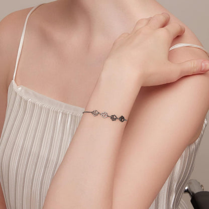 Pfotenabdruck Armband in Sterlingsilber
