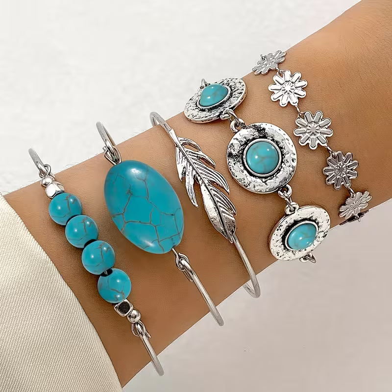 5-teiliges vintage Boho Armband-Set