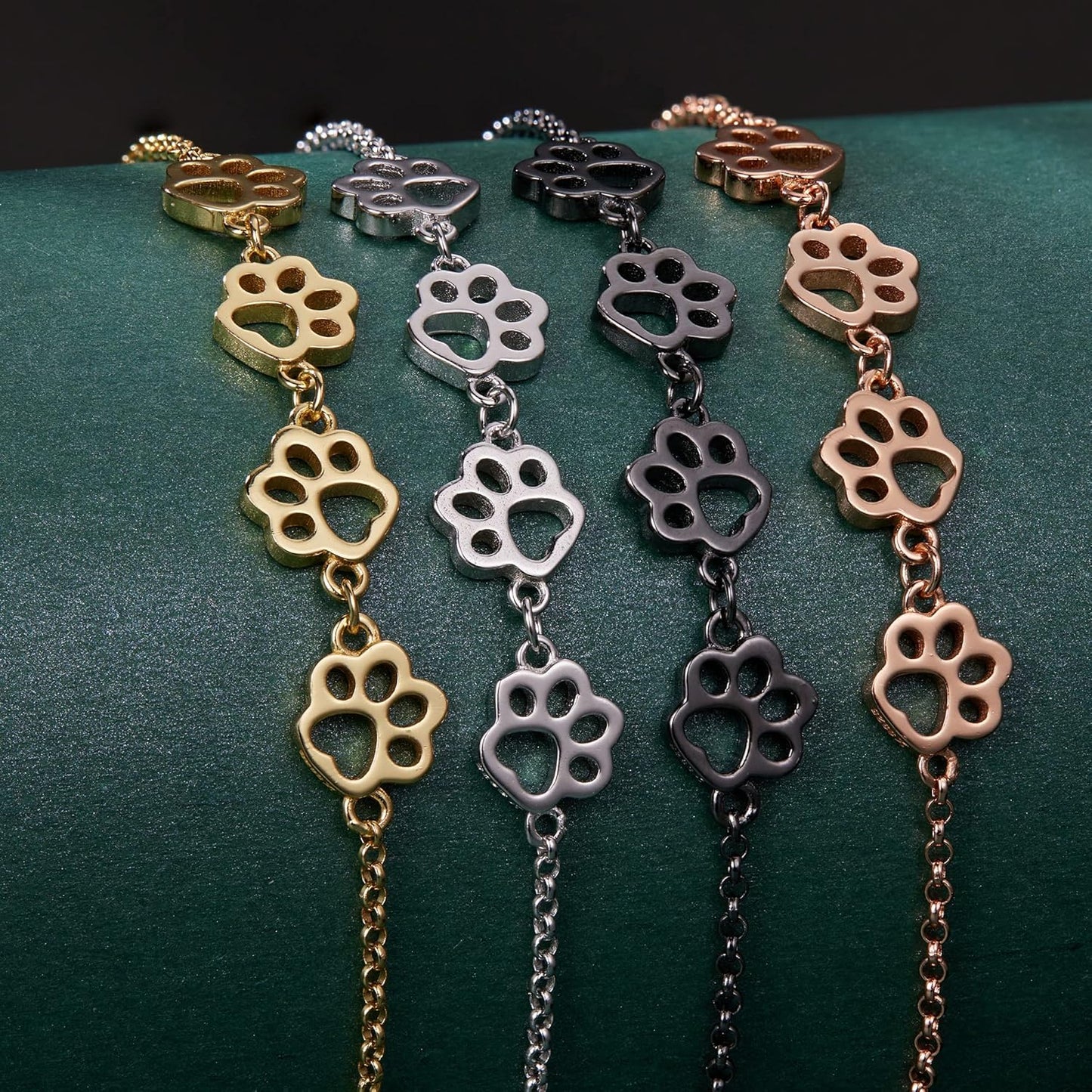 Pfotenabdruck Armband in Sterlingsilber