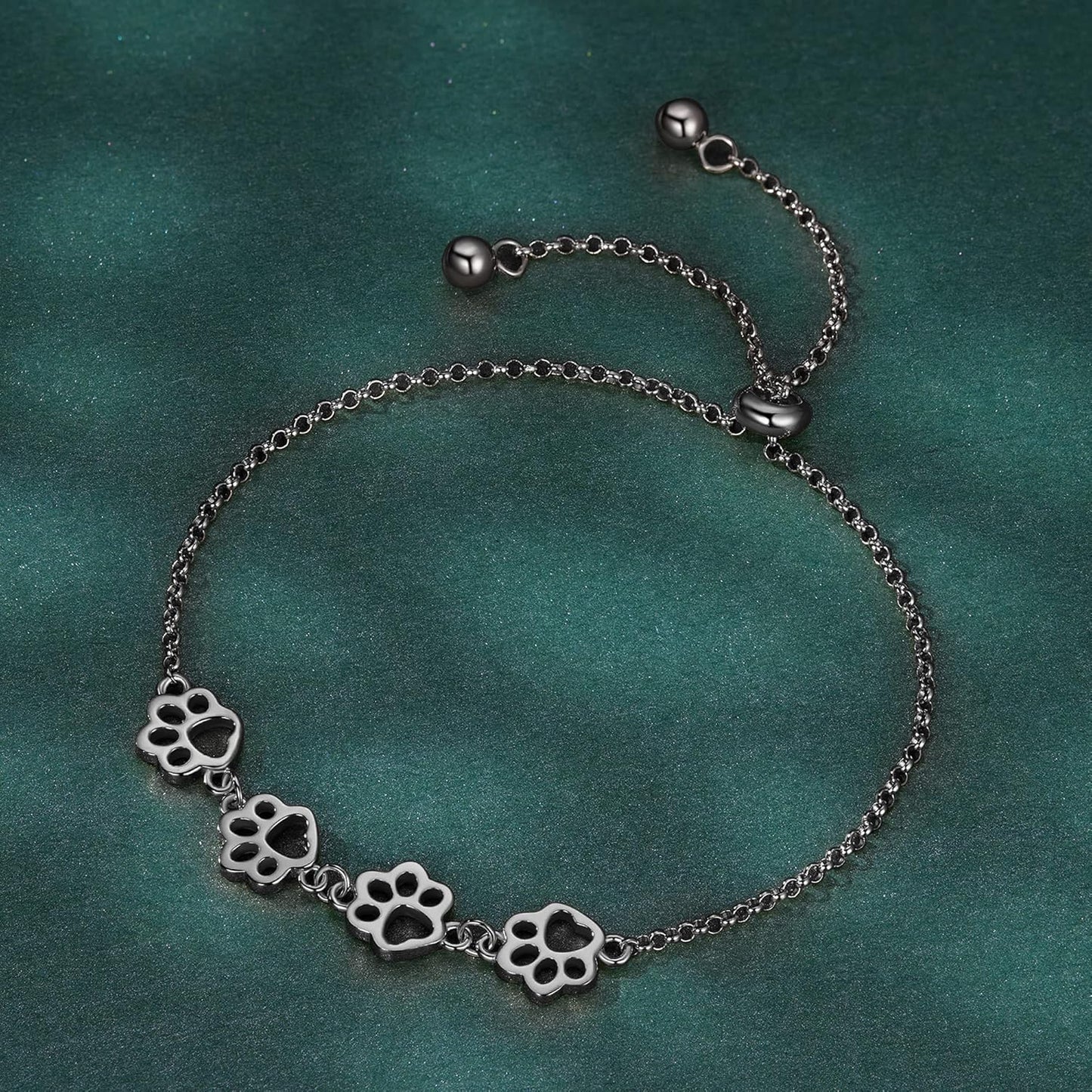 Pfotenabdruck Armband in Sterlingsilber
