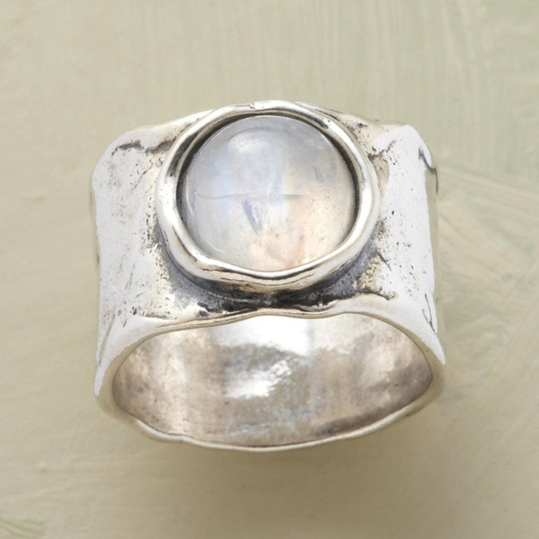 Boho-Mondstein-Ring
