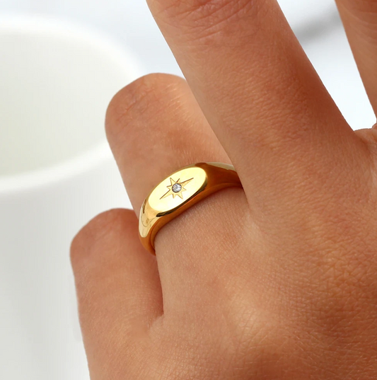 Nordsternring in 18K Gold Plating