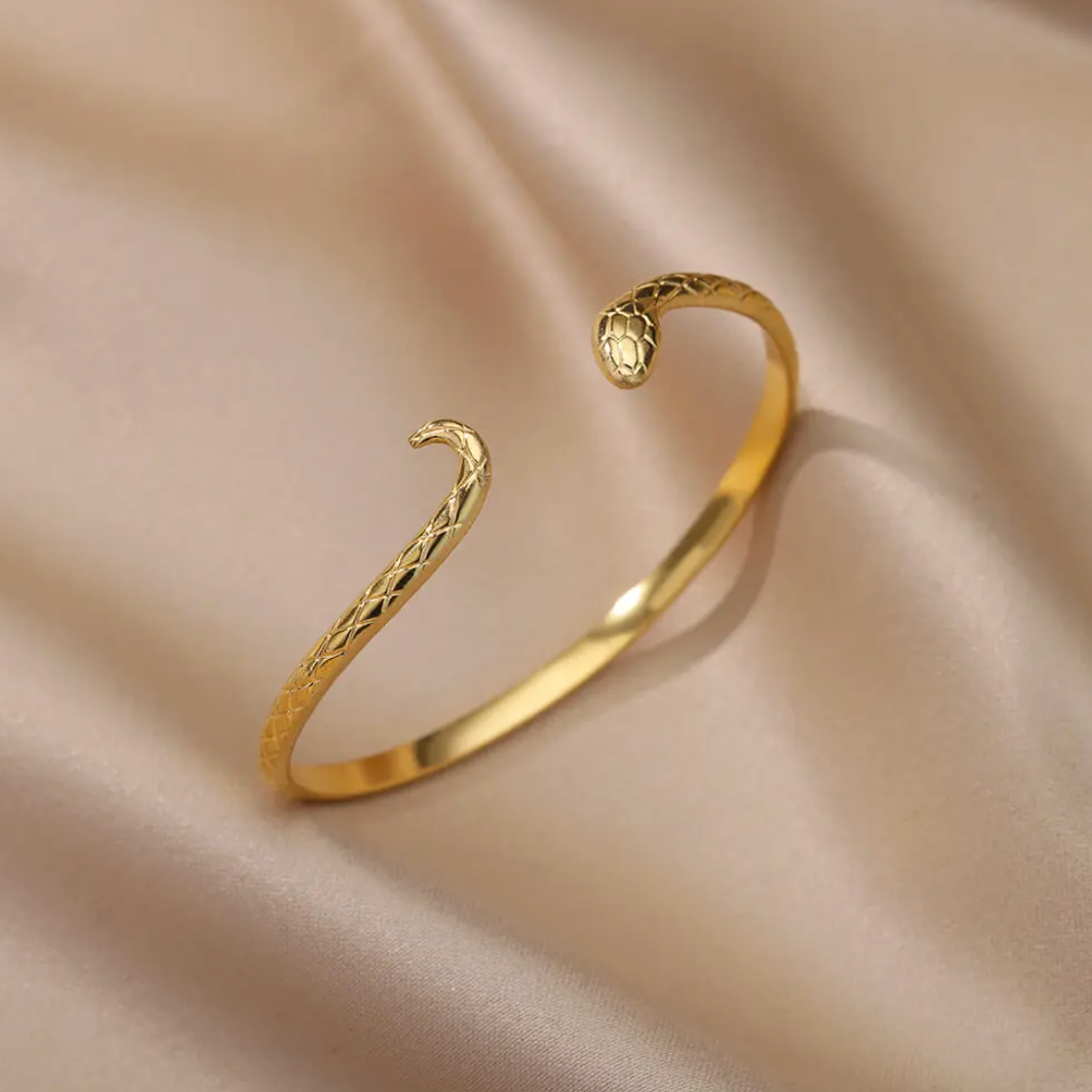 Schlangenarmband in 18K Gold Plating