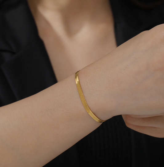 Schlangenarmband in 18K Gold Plating