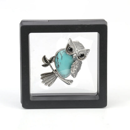 Kristall Eule Weisheit Anhänger Halskette