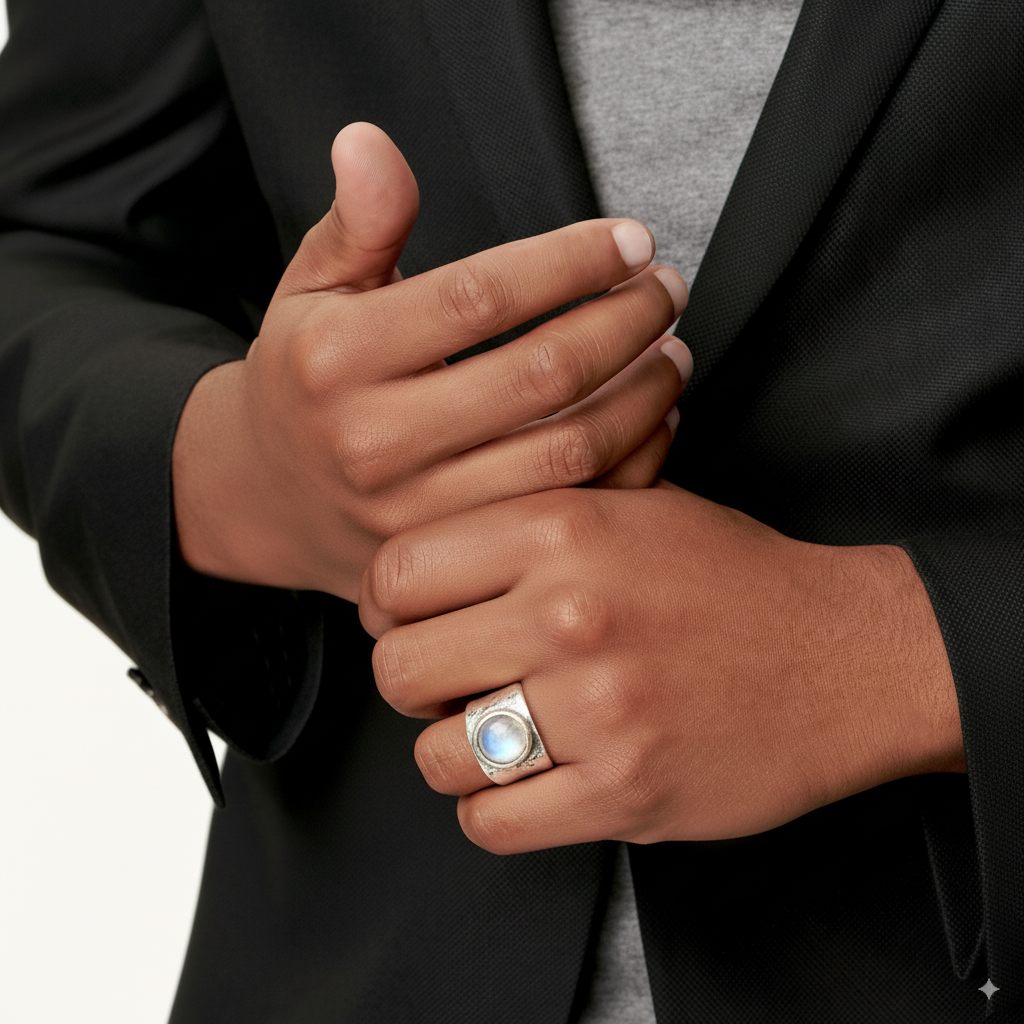 Boho-Mondstein-Ring