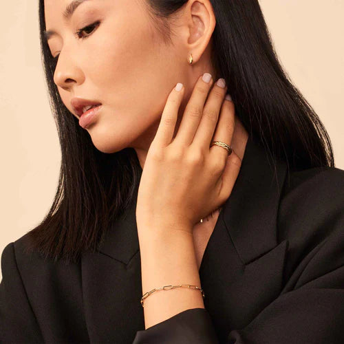 Venice Link Armband | Weißgold