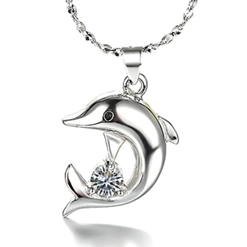 Delfin Schmuckset in Sterlingsilber