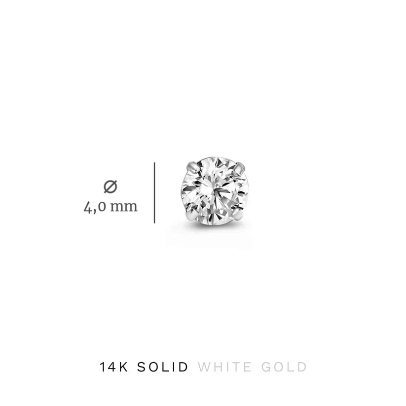 Dara Brillane Stein Ohrringe Set | Weißgold