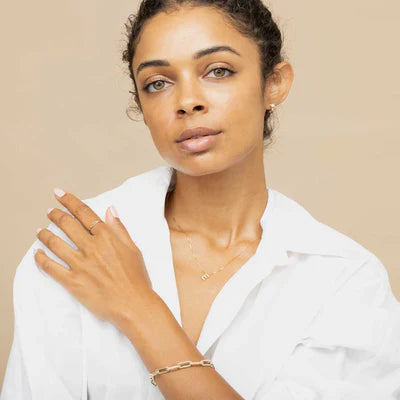 Anfangsbuchstabe Halskette Liebesbrief | Gold