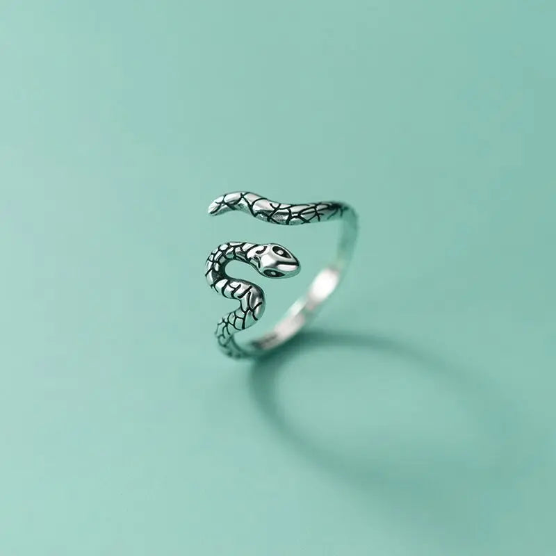 Schlangen Ring in Sterlingsilber