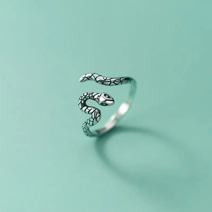 Schlangen Ring in Sterlingsilber