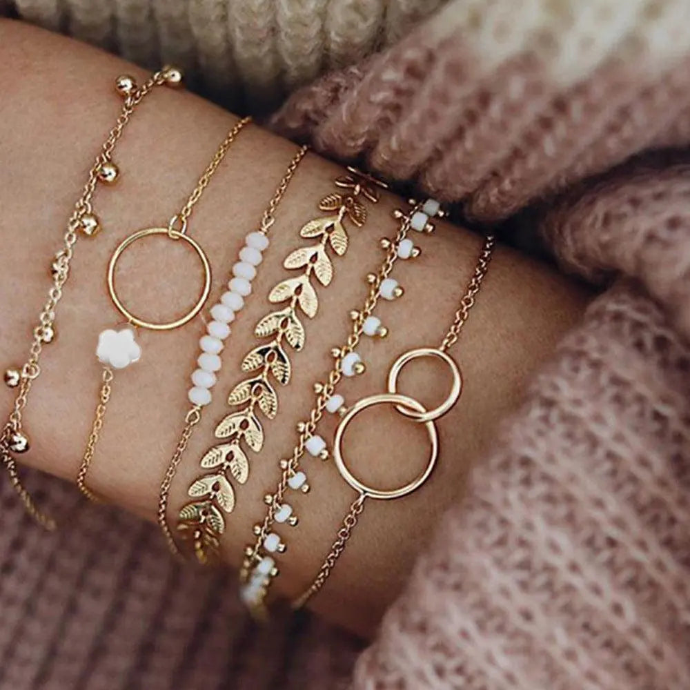 Boho-Armband-Set in Gold