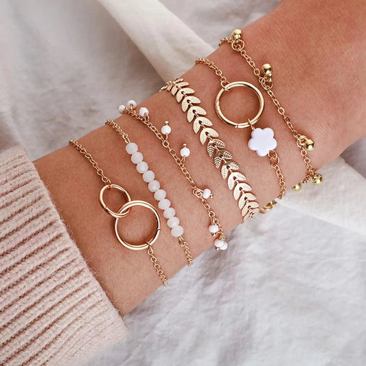 Boho-Armband-Set in Gold