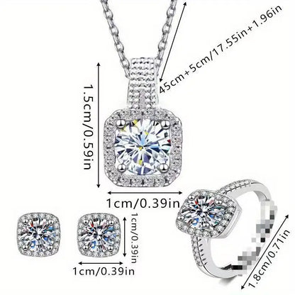 Luxuriöses Würfel Schmuck Set