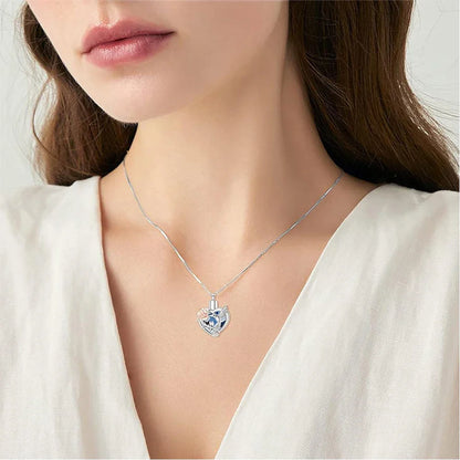 Kolibri Herz Urnen Halskette