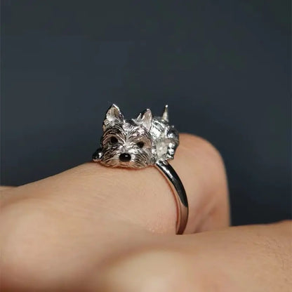 Retro-stil verstellbarer Hund Ring