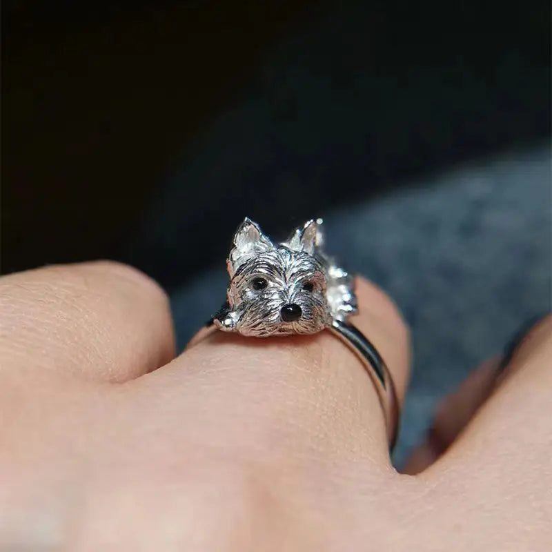 Retro-stil verstellbarer Hund Ring