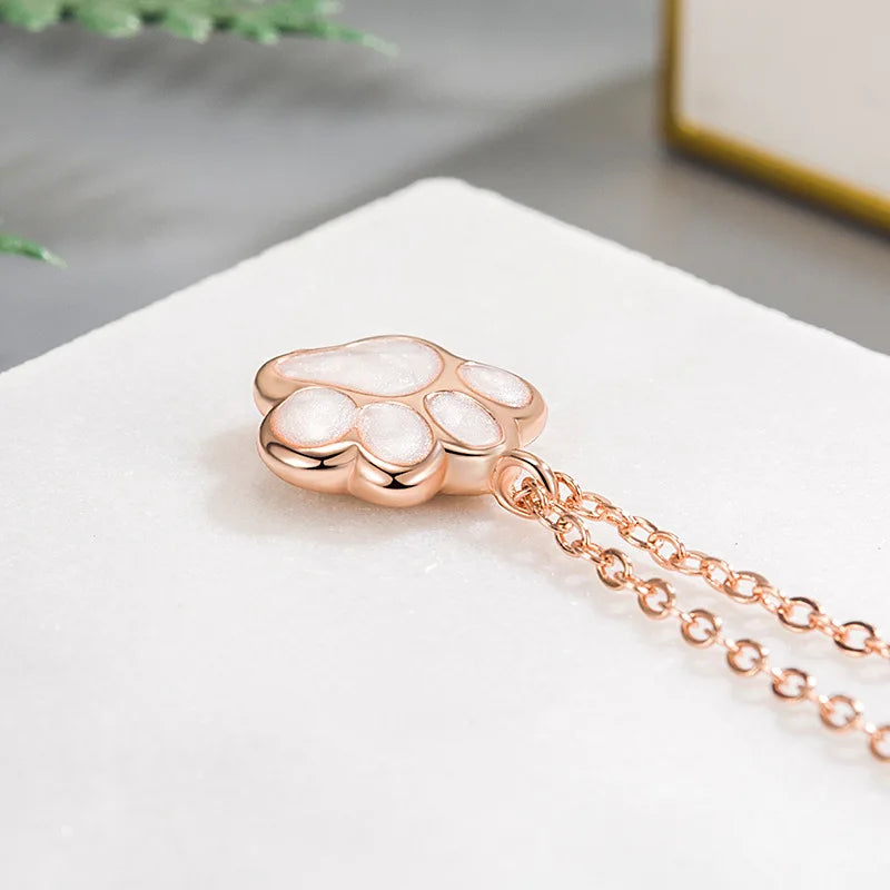 Halskette mit Pfoten Anhänger