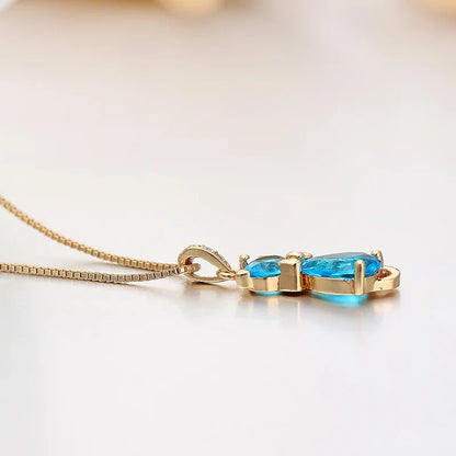 Kristall Katzen Anhänger Halskette