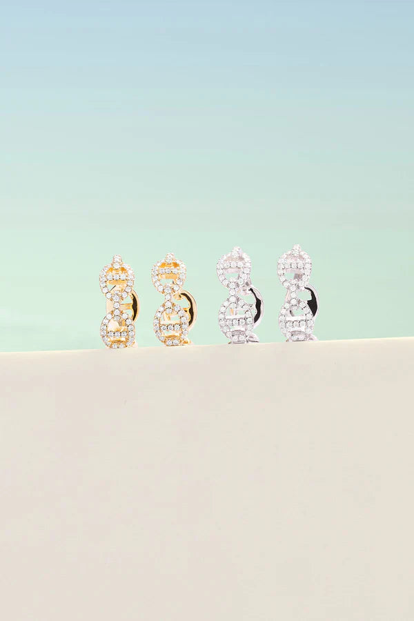 Meeresinsel Ohrring | Gold