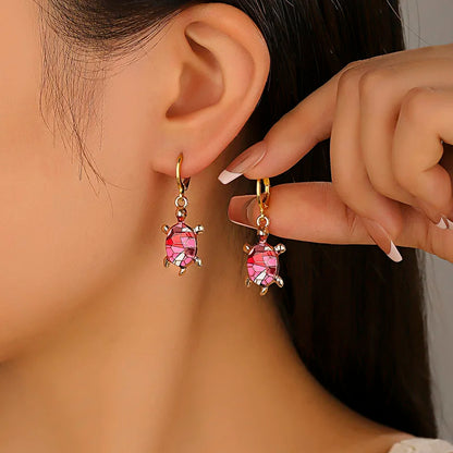 Meeresschildkröten Huggie Ohrringe