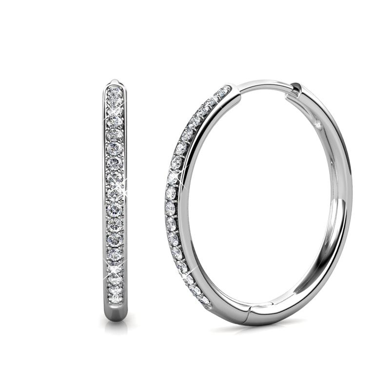 Sorel Pave Ohrringe | Weißgold